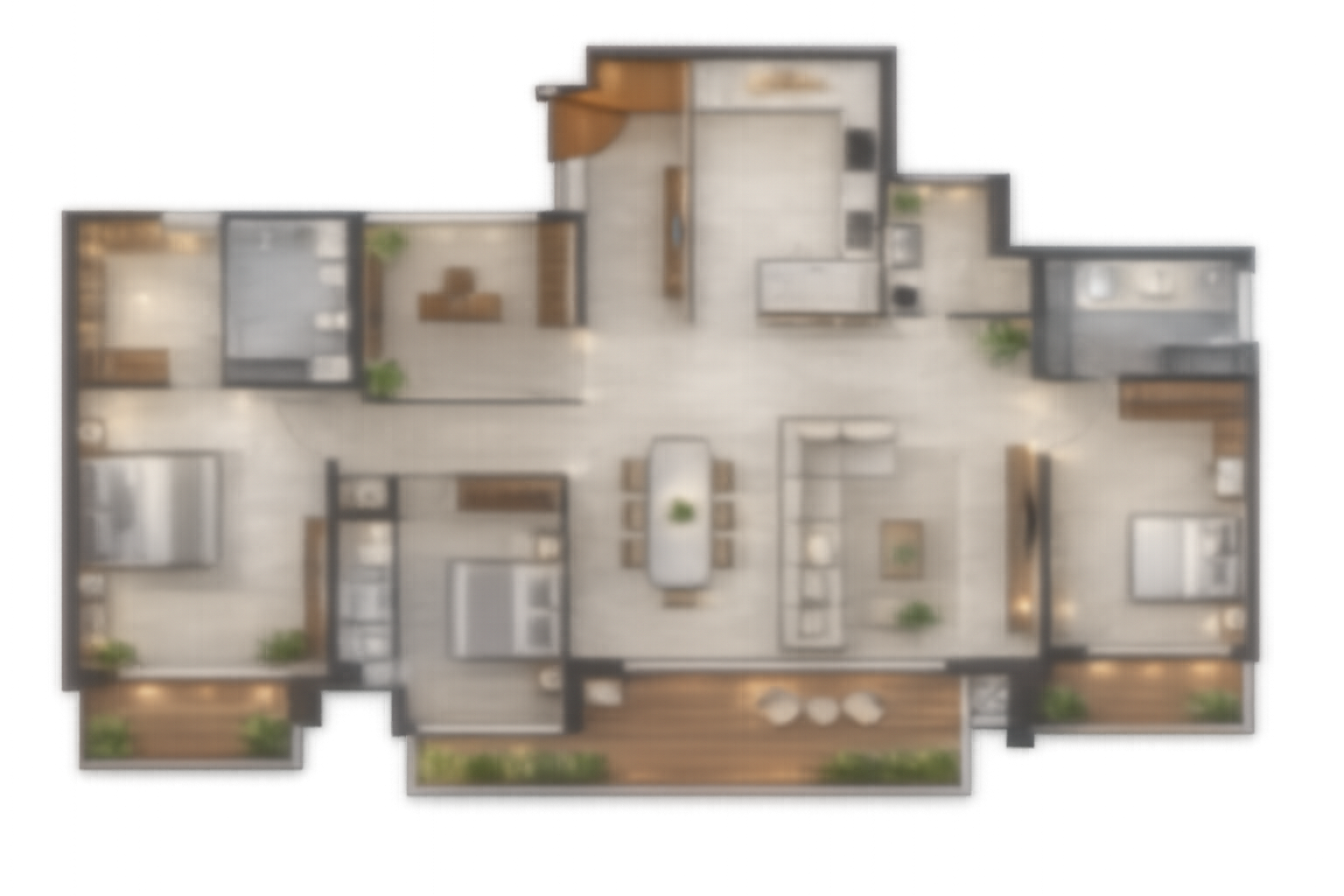 2 BHK floor plan 2 BHK floor plan
